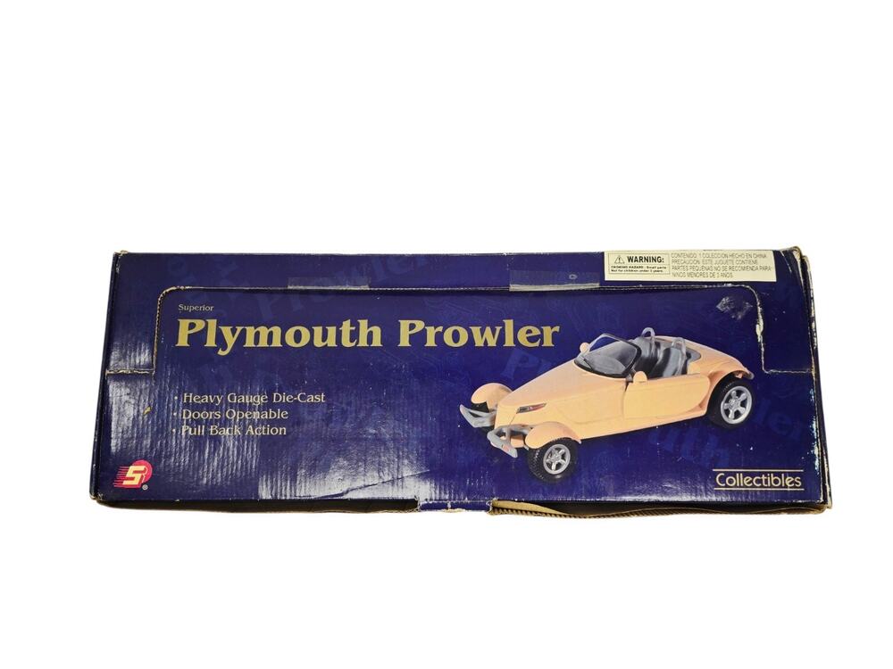 Superior Plymouth Prowler 1998 Heavy Gauge (6) Die-Cast Pull Back Action Cars